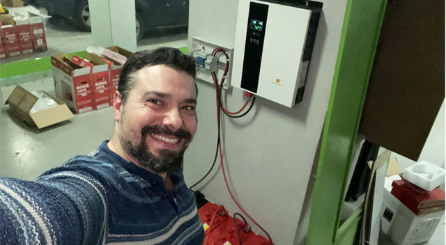 Lebanese Customer Feedback-High Frequency Solar Inverter
